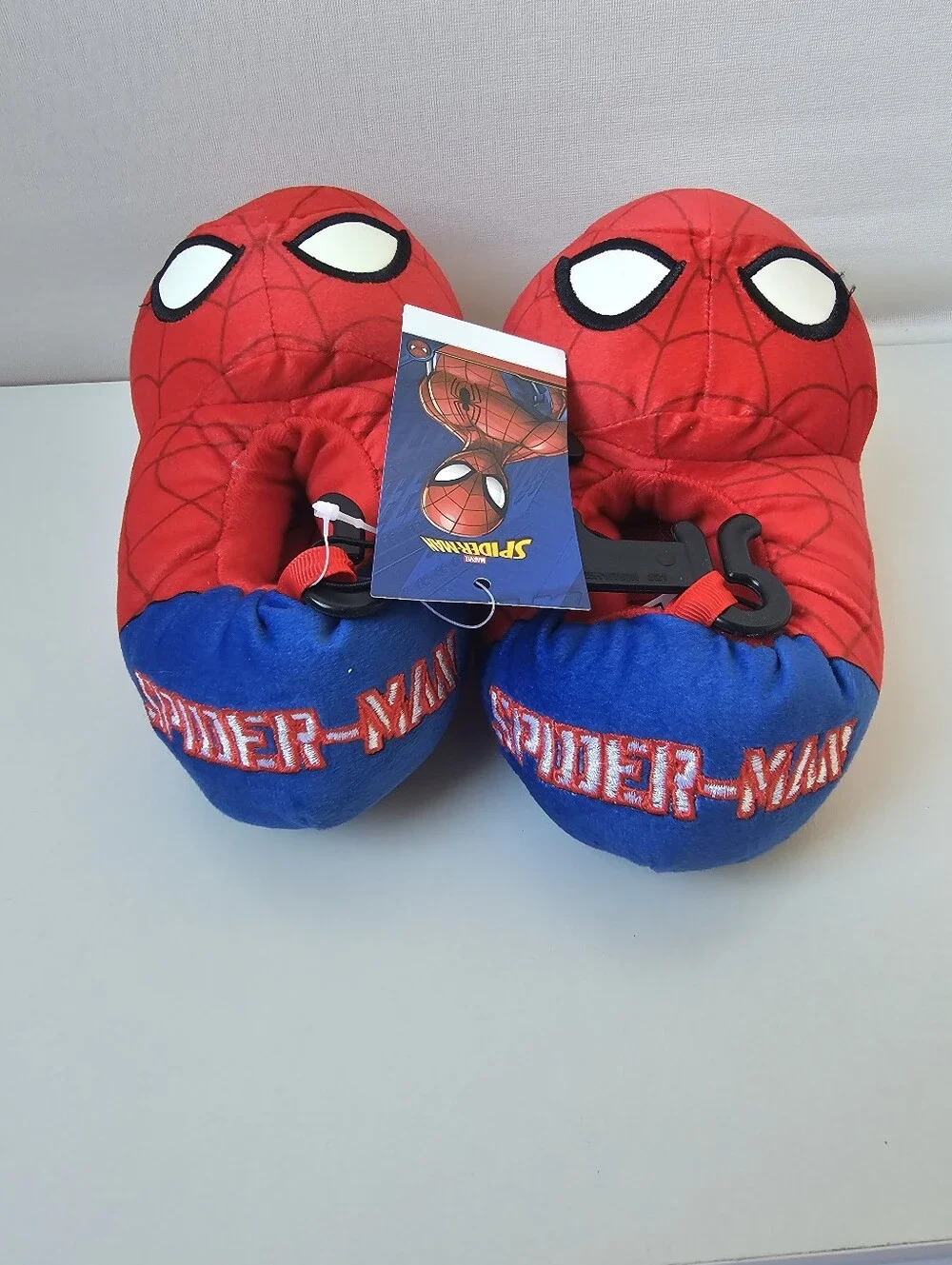 Marvel Spider-Man Plush Slippers Kids Toddler Sizes 9-10 11-12 NWT Choose Size